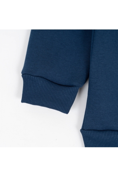 Костюм для  хлопчика індиго тринитка на флісі - 7