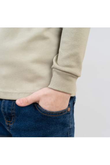 Гольф дитячий олива щільний рубчик з начісом - 2