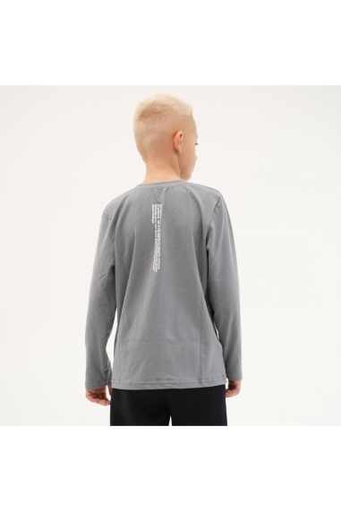 Лонгслів для хлопчика сірий фулікра - 1