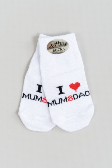 Шкарпетки для новонароджених білий бавовна