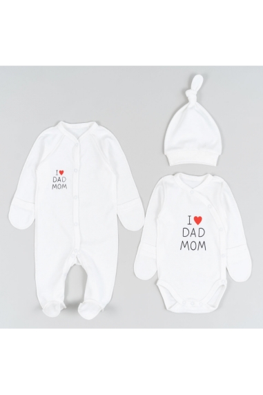 Комплект для новонароджених білий інтерлок