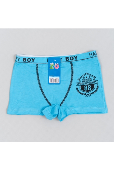 Труси боксери для хлопчика сірий стретч-кулір