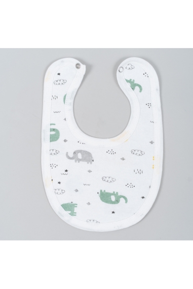 Слинявчик дитячий  Діно молочний начіс (футер)