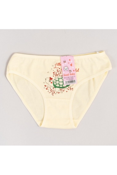Трусики для дівчинки жовтий стретч-кулір