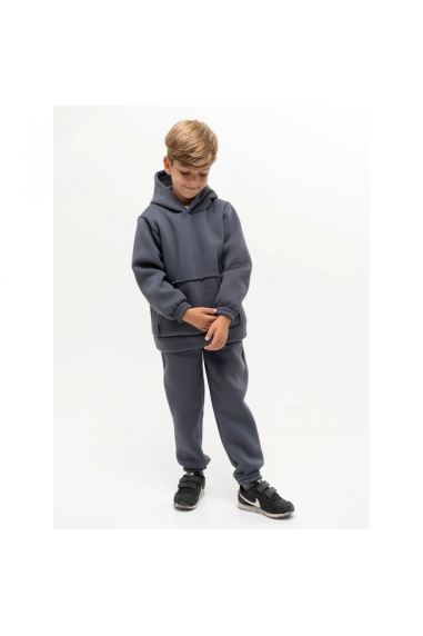 Костюм для хлопчика графіт тринитка на флісі