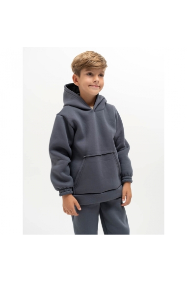 Костюм для хлопчика графіт тринитка на флісі - 1