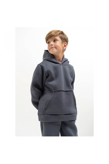 Костюм для хлопчика графіт тринитка на флісі - 2