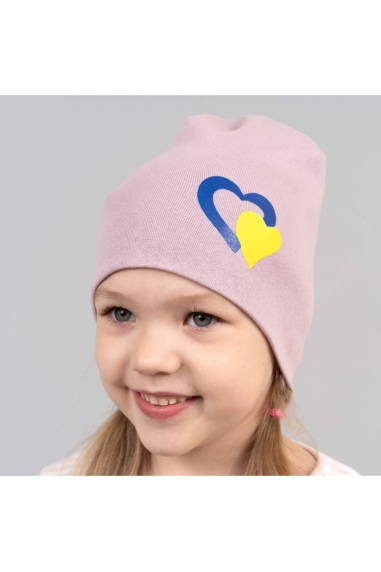 Шапка для дівчинки бузковий стретч