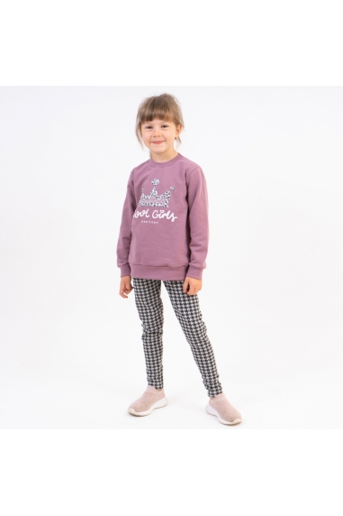 Лосіни для дівчинки мишиний стрейч начісний