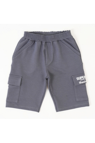Шорти для хлопчика графіт двонитка - 1