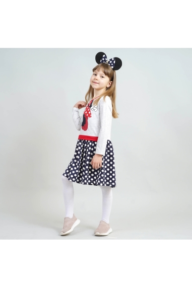 Сукня для дівчинки Міні Маус з обручем для волосся темно-синій фулікра - 1