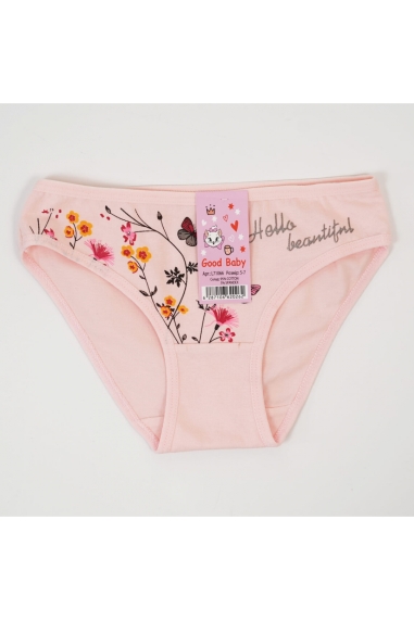 Трусики для дівчинки персиковий стретч-кулір