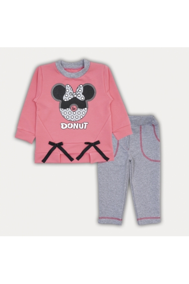 Комплект для дівчинки кораловий начіс(футер)