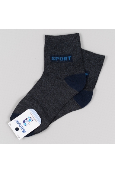 Шкарпетки для хлопчика графіт бавовна