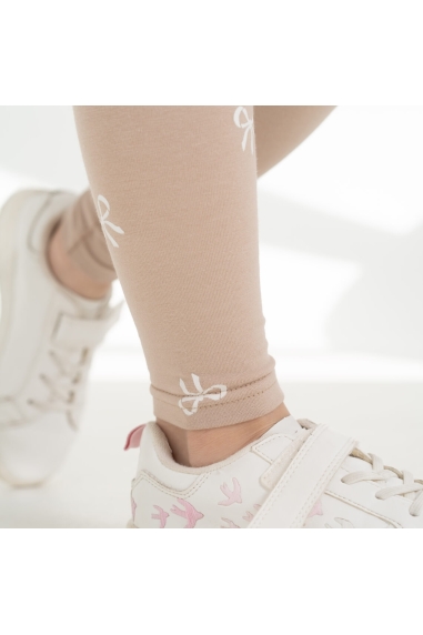 Лосини для дівчинки бежевий фуликра - 2