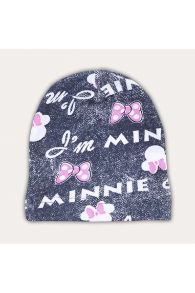 Шапочка для дівчинки Міні джинс стретч начісний