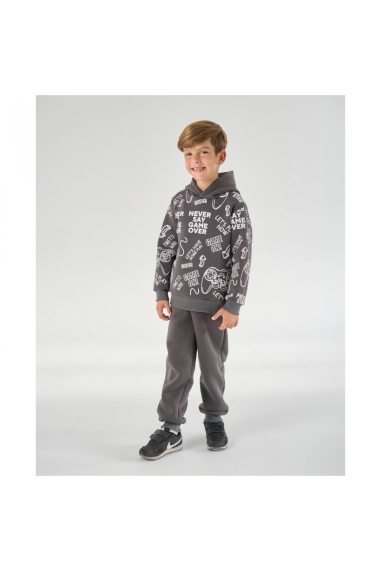 Костюм для хлопчика Джойстик графіт тринитка на флісі