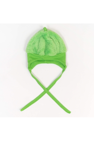 Шапочка для малят однотонна салатова велсофт