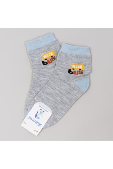 Шкарпетки для хлопчика сірий бавовна
