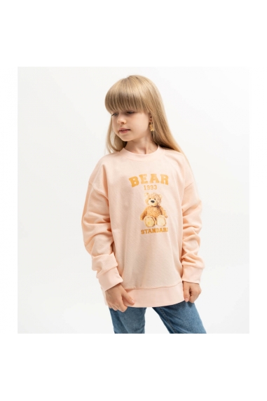 Джемпер для дівчинки персиковий двонитка