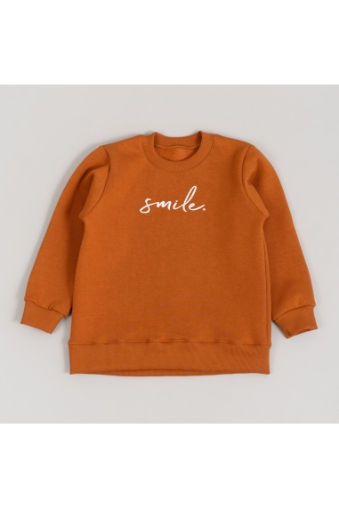 Світшот для дівчинки карамель тринитка на флісі