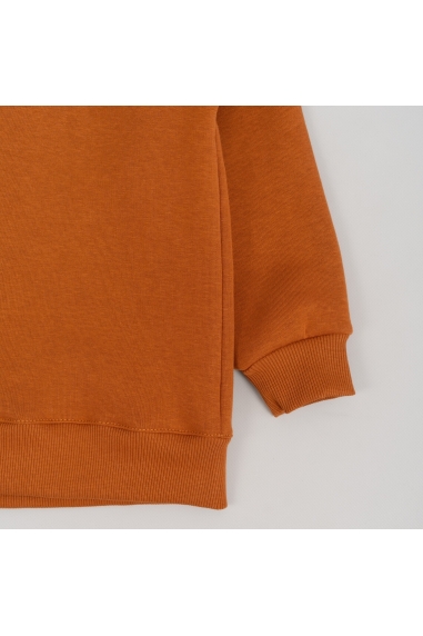 Світшот для дівчинки карамель тринитка на флісі - 2