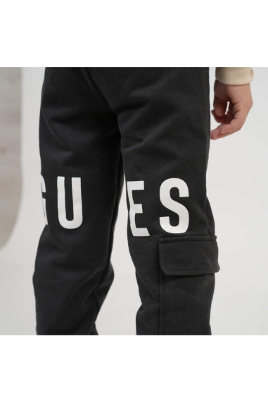 Штани для хлопчика чорний начіс (футер) - 2