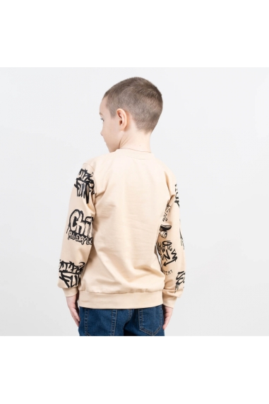 Світшот для хлопчика бежевий начіс (футер) - 3