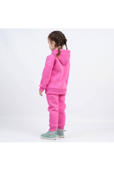 Флісовий костюм для дівчинки фуксия фліс - 1