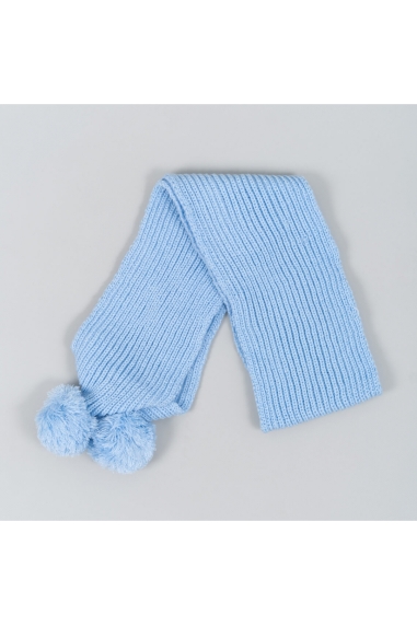 Шарф для хлопчика блакитний в'язка