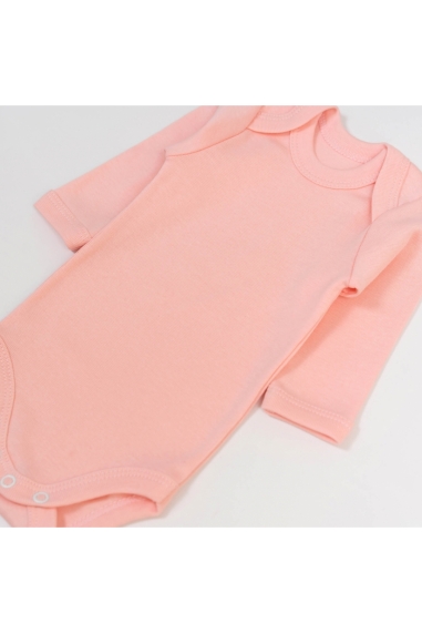 Боді для малят однотонний персик рібана - 1