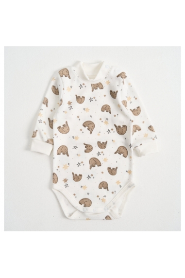 Сліп для новонароджених молочний Слони інтерлок