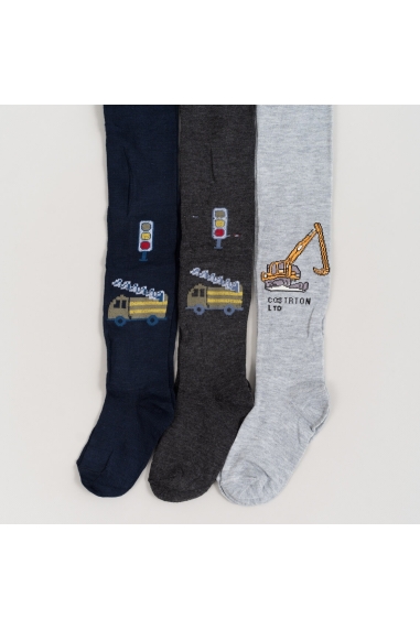 Колготки для хлопчика темно-синій бавовна - 1