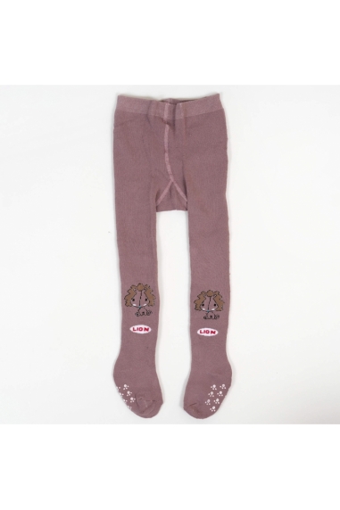 Колготи махрові з антиковзанням під підгузок для дівчинки ліловий махра