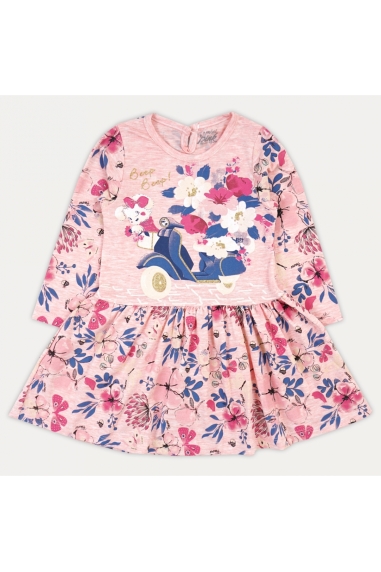 Сукня в квіточку для дівчинки рожевий фулікра - 1