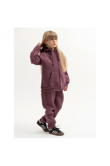 Костюм  для дівчинки моко тринитка на флісі - 4