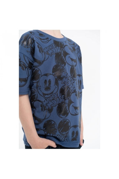 Футболка для хлопчика Мікі Індиго кулір-двонитка - 1