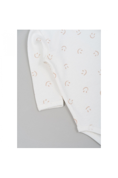 Боді для малят Смайлик молочний начіс (футер) - 1