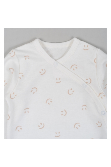 Боді для малят Смайлик молочний начіс (футер) - 2