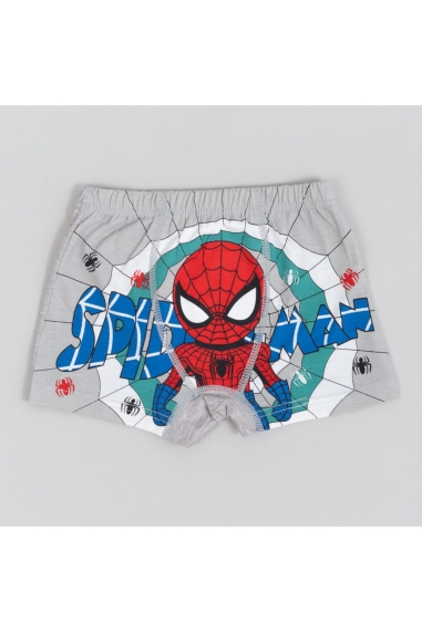 Труси-боксери для хлопчика сірий стретч-кулір