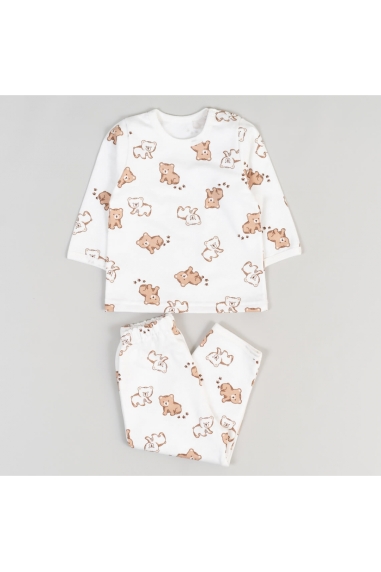 Піжама для малят Ведмедики молочний начіс(футер)