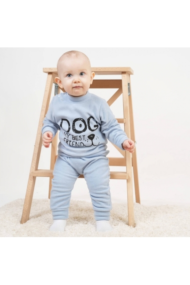 Костюм для хлопчика блакитний фліс