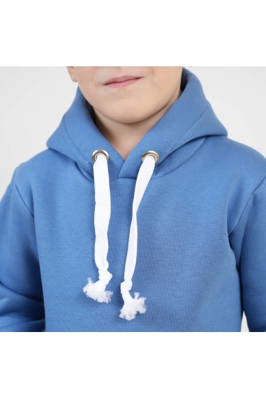 Теплий костюм для хлопчика блакитний тринитка на флісі - 1