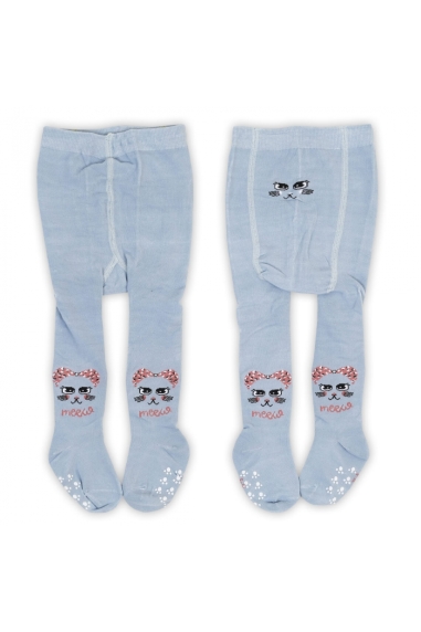 Колготки під памперс для дівчинки блакитний бавовна