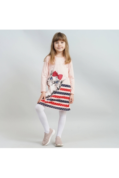 Сукня для дівчинки Кошеня персиковий фулікра