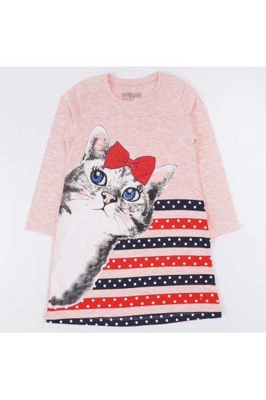 Сукня для дівчинки Кошеня персиковий фулікра - 1