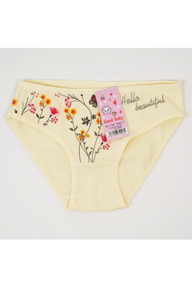 Трусики для дівчинки жовтий стретч-кулір