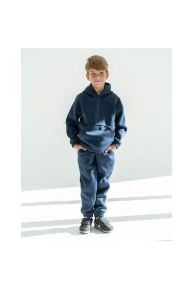 Костюм для хлопчика індиго тринитка на флісі