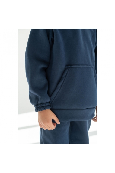 Костюм для хлопчика індиго тринитка на флісі - 2