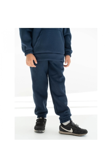 Костюм для хлопчика індиго тринитка на флісі - 3